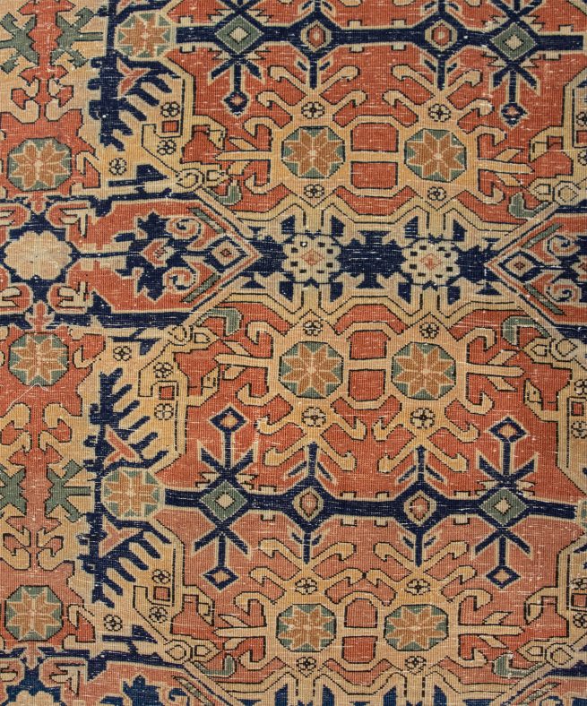 Old Persian Rug, Turkmen Rugs, Rust Color Persian Turkmen Rug