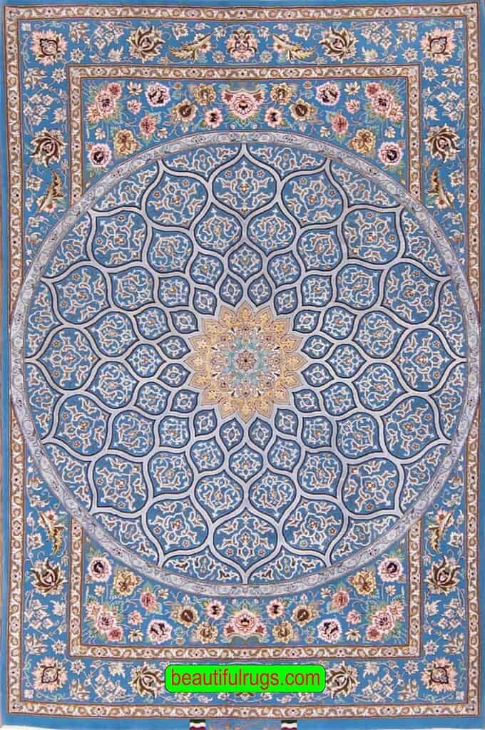Blue Rug Persian Isfahan Rug Mosque Design Rug Best Rugs