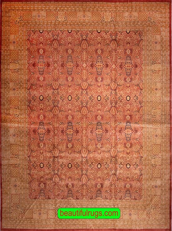 Mahal design rug, large rug for living room. Size 121x15.3