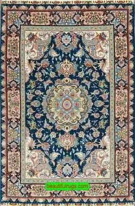 2227- Handmade Persian Tabriz Rug, Teal Green, Kurk Wool and Silk Rug. Size 3.4x5.4.