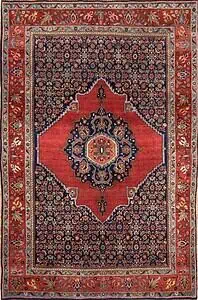 2426- Antique rugs Chicago. Excellent quality handmade antique Persian Senneh wool rug. Size 4.8x7.2.
