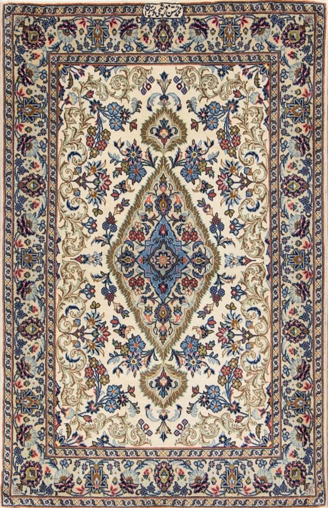 CLEARANCE Antique Floral Kashan Persian Area Rug Handmade Wool