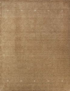 Brown area rugs made of wool, contemporary Gabbeh style rug. Size 8.3x10.