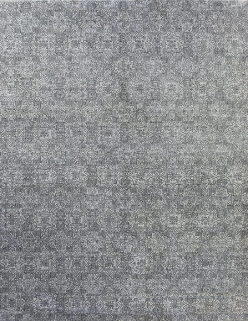 7430- Handmade designer contemporary wool rug made by skillful Indian artisans. Size 7.10x10.1. 