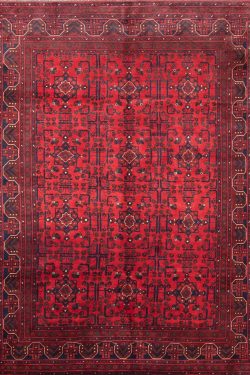 Living room rug. Handwoven traditional rug from Afghanistan. Rug size 6.6x9.7.