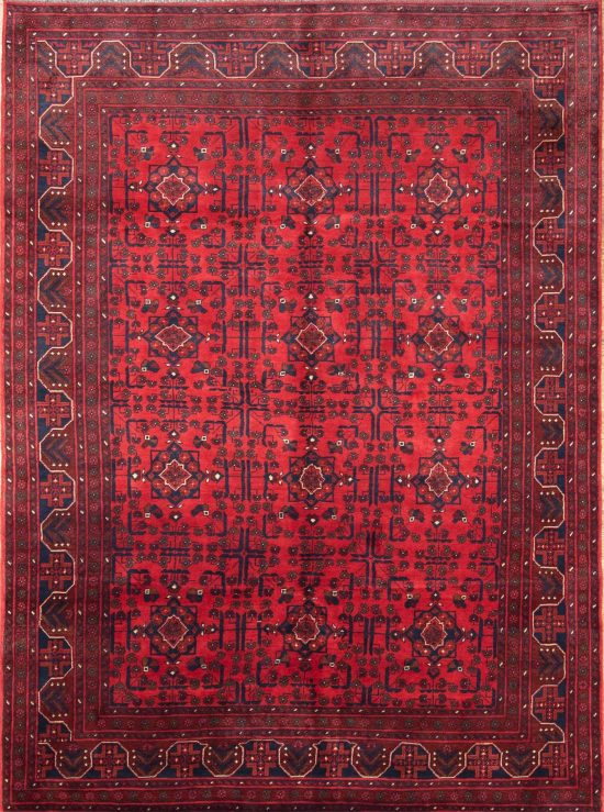 Living room rug. Handwoven traditional rug from Afghanistan. Rug size 6.6x9.7.