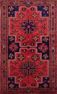 Caucasion Rug, Russian Shirvan Rug, Colorful Tribal Rug