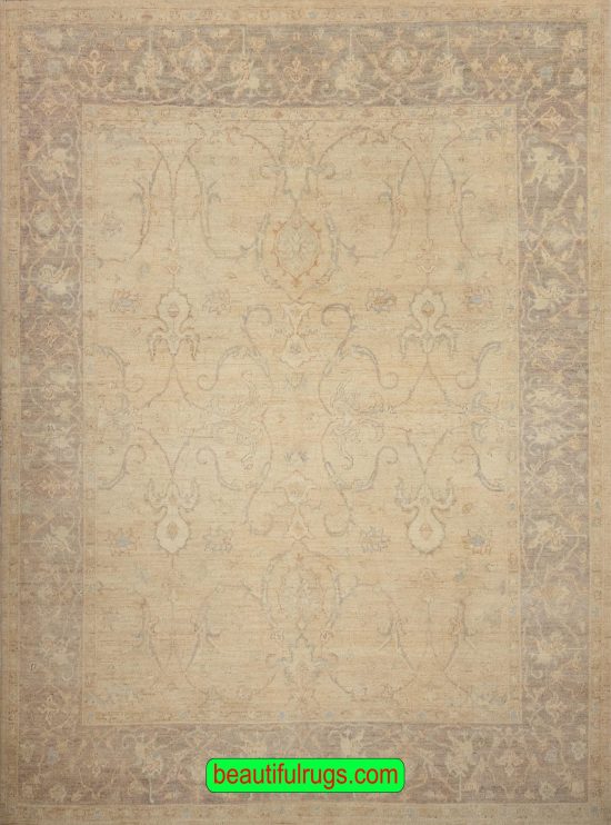 Handmade Oriental Rug, Sultanabad Design Rug, Muted Color Rug