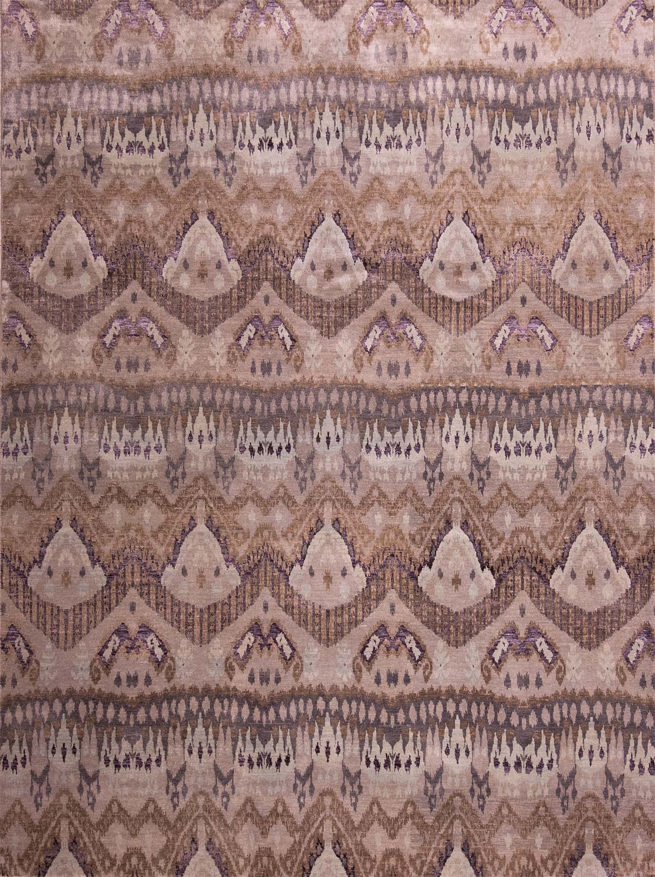 Bohemian Rug, Brown Oriental Rug, size 7.10x9.10