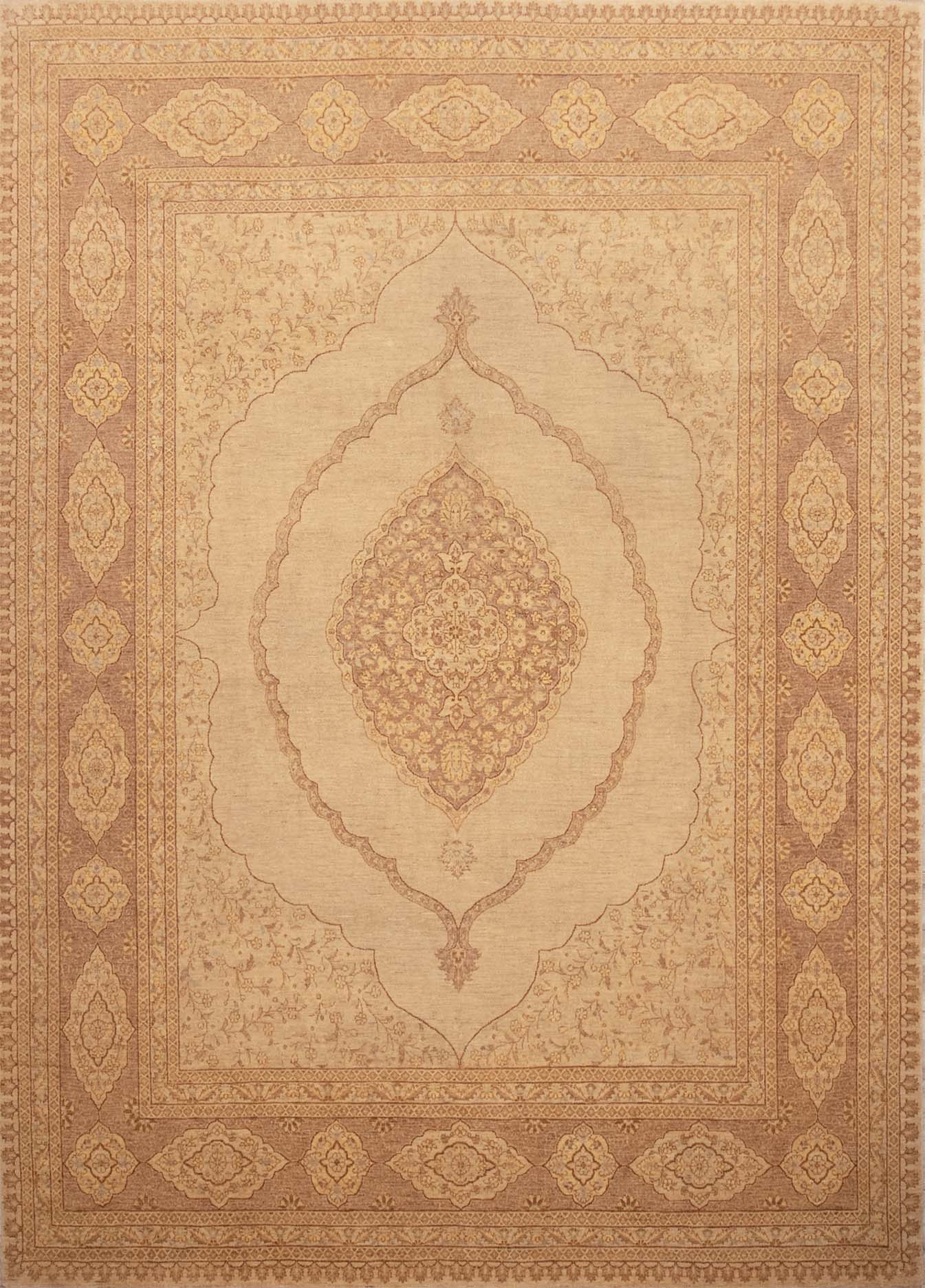 Hand Knotted Oriental Rug, Transitional Ziegler Rug, Earth Tone Color Rug