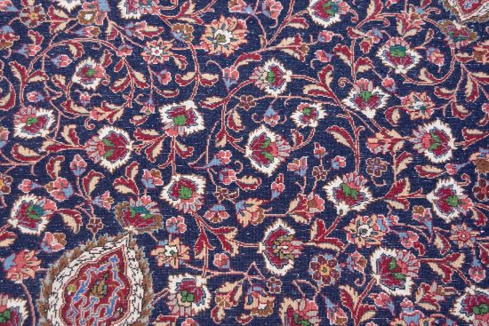 Persian Tabriz rug Shah Abbas rug in navy blue color. Size. 10x13