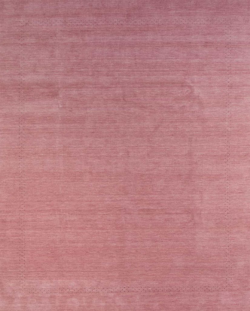 7531- A beautiful wool pink area rug in contemporary Gabbeh style for modern, traditional and contemporary living room and bedrooms. Size 8.1x10.1