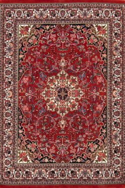 Handmade Persian Bijar Rug, Mauve and Rose Color. Size 5.3x7.4.