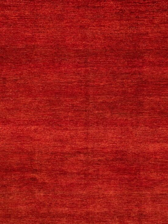 Contemporary Rug, Handmade Gabbeh Style Rug, Red Color 8×10 Rug.