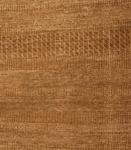 Contemporary handmade rug in brown color. Size 8x10.4.