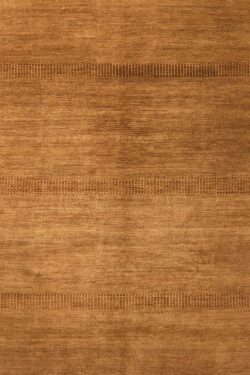 Contemporary handmade rug in brown color. Size 8x10.4.