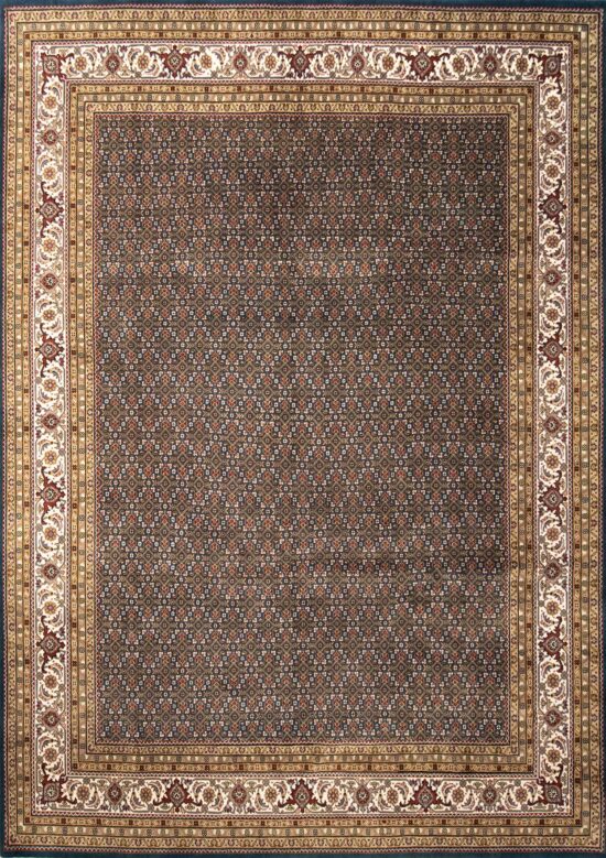 Allover design Herati rug made in India with teal green color. Size is 8.3x10.