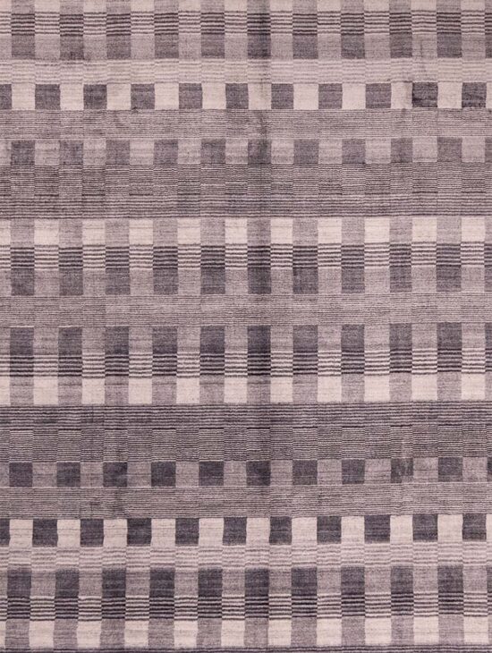 Modern Rug, Stripe Design Rug, Grey and Silver Color Rug, 8×10 Rug