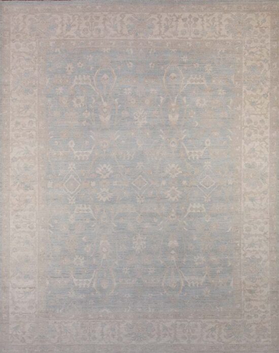 Decorative antique looking rugs in Turkish style made in Peshawar Pakistan. Size 9.1x11.6.