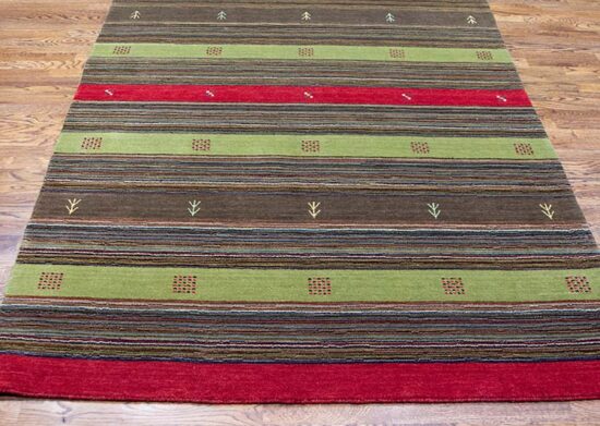 Children's rugs, multicolor thick rug for children room made of wool. Size 5.4x8.