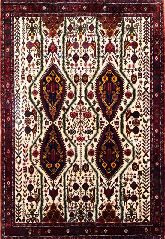 Kitchen rugs made of 100% wool crafted in Iran. size 5.2x7.2.