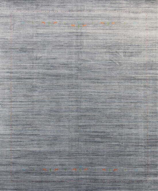 Modern gray rug with a touch of blue and black colors, 8x10 gray rug.