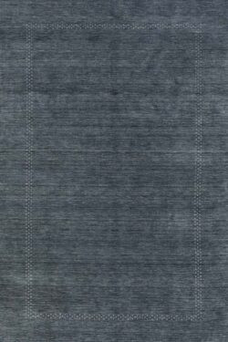 Dark gray rug crafted in India made of 100% wool, gray oriental rug. Size 6x9.