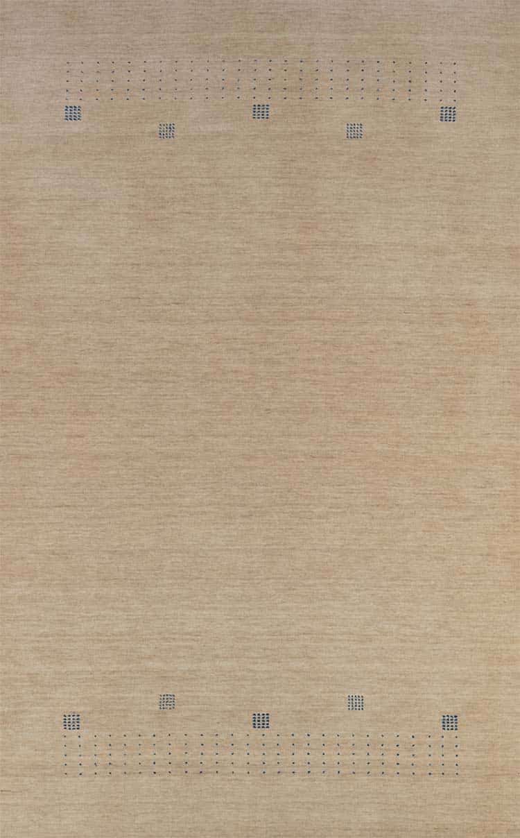 7491- Area rug wool, a modern area rug in pastel beige color crafted in India using 100% wool.