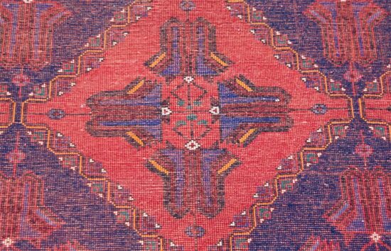 Kitchen area rugs made of wool, Persian red area rugs for kitchen. Size 5.9x8.1.