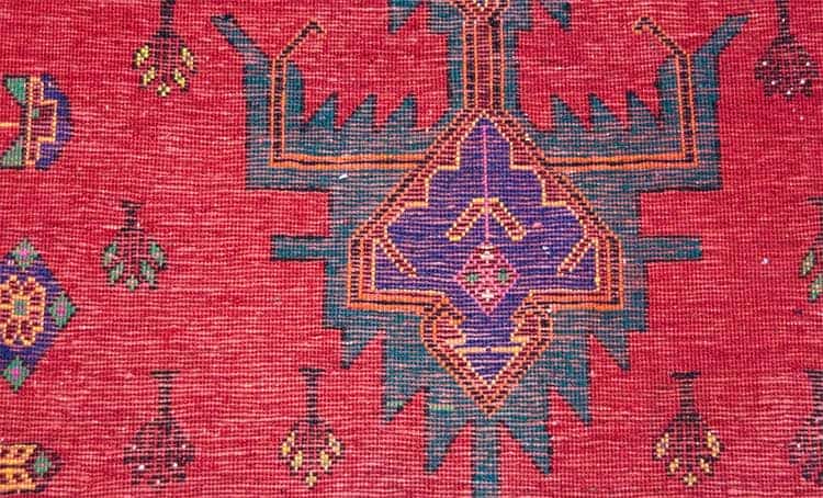 2655- Southwestern rug, handmade traditional geometric Persian rug made from wool. Size 5.9x7.9. Backside image. 2655- Southwestern rug, handmade traditional geometric Persian rug made from wool. Size 5.9x7.9. Backside image.