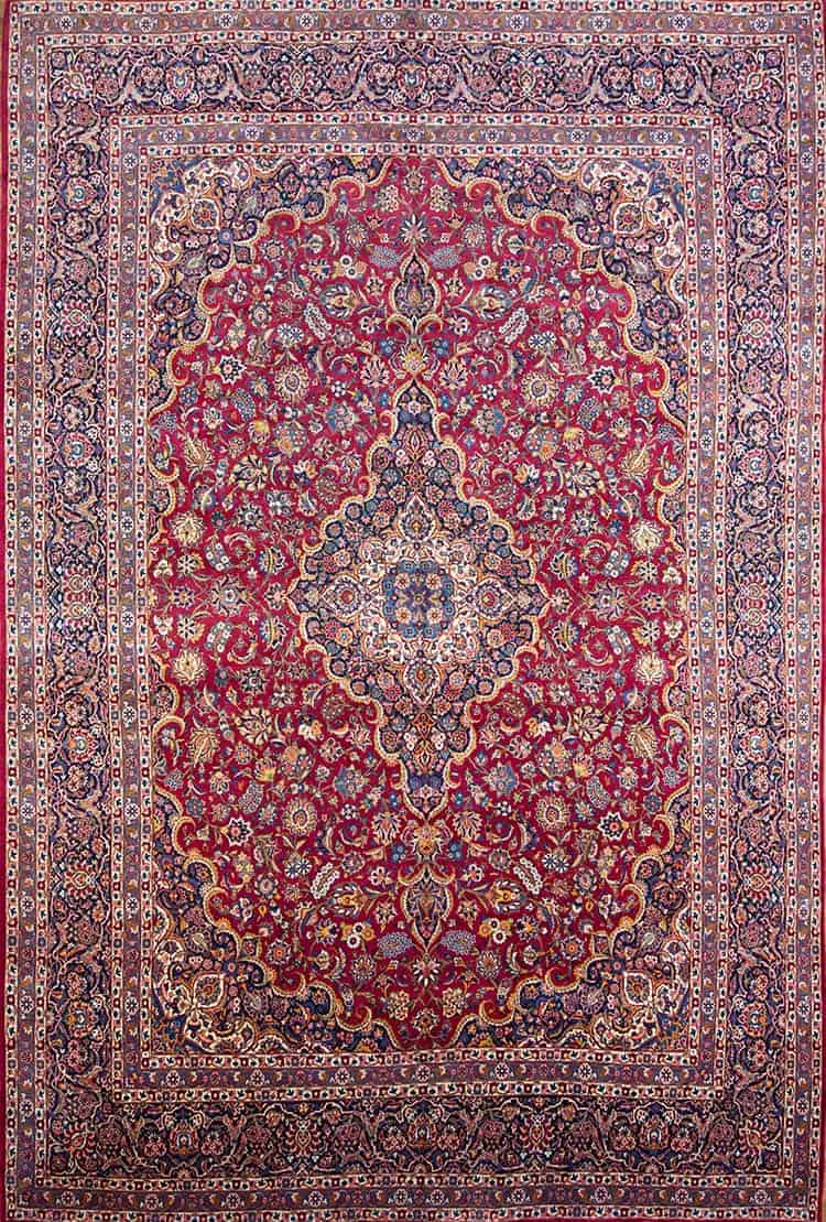 2774- Magnificent red rugs for living, classic handmade Persian Qazvin 11x16 rug made from fine kork wool. Actual rug size 11.2x16.6.
