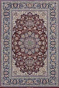 2733- Real Persian rug top quality signed Persian Isfahan Vegetable Dyed Rug. Size 4.10 x 7.
