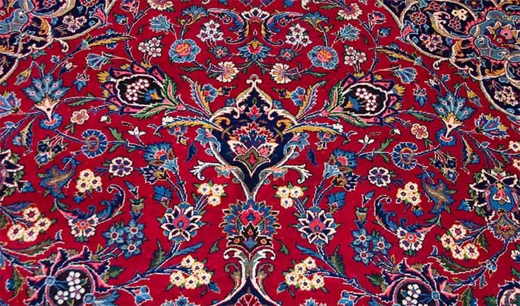 Rug 2791- Persian burgundy rug with beautiful center medallion and floral motifs. Handmade old Persian Kashan rug in excellent condition. Size 8.9 x 12.9. Rug 2791- Persian burgundy rug with beautiful center medallion and floral motifs. Handmade old Persian Kashan rug in excellent condition. Size 8.9 x 12.9.