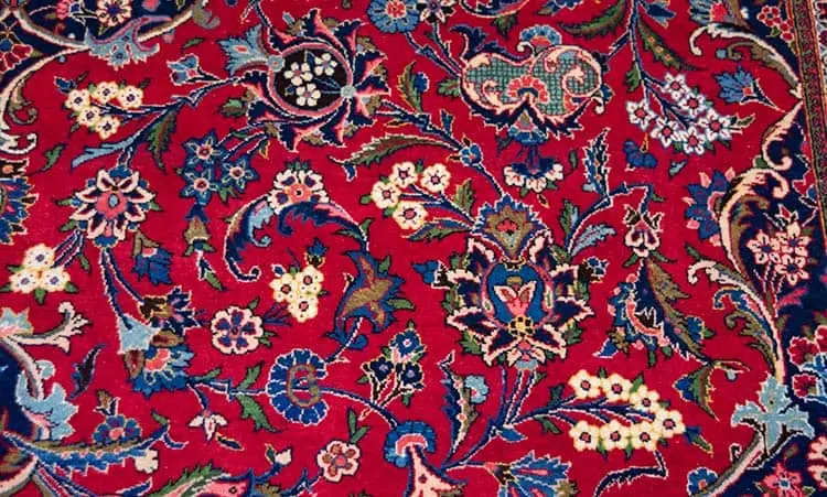 Rug 2791- Persian burgundy rug with beautiful center medallion and floral motifs. Handmade old Persian Kashan rug in excellent condition. Size 8.9 x 12.9. Rug 2791- Persian burgundy rug with beautiful center medallion and floral motifs. Handmade old Persian Kashan rug in excellent condition. Size 8.9 x 12.9.