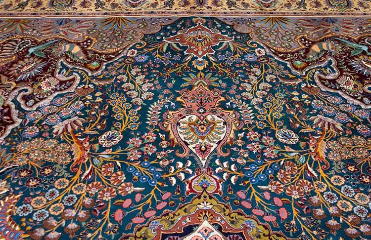 Rug 2794- Beautiful semi antique Persian rug in excellent condition. A rare 11x16 teal green rug artwork of Tabriz Iran. Rug 2794- Beautiful semi antique Persian rug in excellent condition. A rare 11x16 teal green rug artwork of Tabriz Iran.