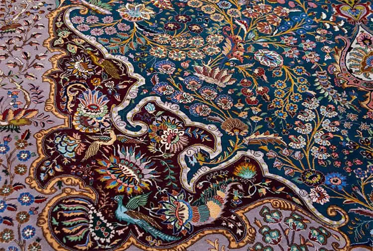 Rug 2794- Beautiful semi antique Persian rug in excellent condition. A rare 11x16 teal green rug artwork of Tabriz Iran. Rug 2794- Beautiful semi antique Persian rug in excellent condition. A rare 11x16 teal green rug artwork of Tabriz Iran.