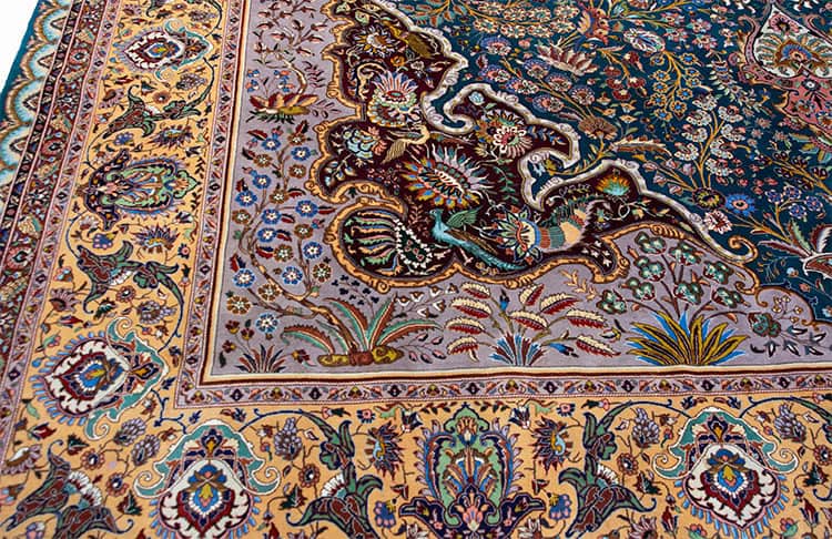 Rug 2794- Beautiful semi antique Persian rug in excellent condition. A rare 11x16 teal green rug artwork of Tabriz Iran. Rug 2794- Beautiful semi antique Persian rug in excellent condition. A rare 11x16 teal green rug artwork of Tabriz Iran.