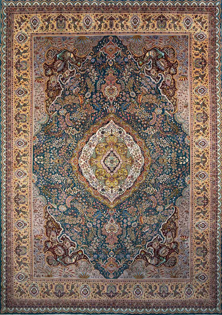 Rug 2794- Beautiful semi antique Persian rug in excellent condition. A rare 11x16 teal green rug artwork of Tabriz Iran. Rug 2794- Beautiful semi antique Persian rug in excellent condition. A rare 11x16 teal green rug artwork of Tabriz Iran.