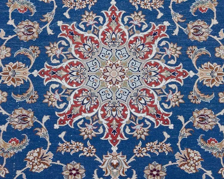 7555- Captivating hallway rug runners, blue Persian rug runner made from kork wool and silk. Size 2.9x7.2. Backside image. 7555- Captivating hallway rug runners, blue Persian rug runner made from kork wool and silk. Size 2.9x7.2. Backside image.