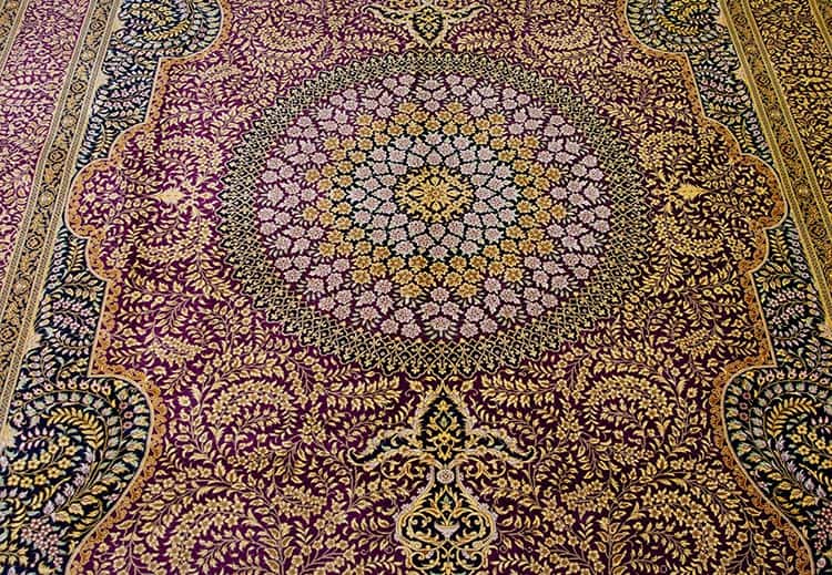 7556- Stunning 100% pure silk rug highly detailed luxurious hand knotted Persian Qum silk rug for Living room. Size 6.6 x 9.9. 7556- Stunning 100% pure silk rug highly detailed luxurious hand knotted Persian Qum silk rug for Living room. Size 6.6 x 9.9.