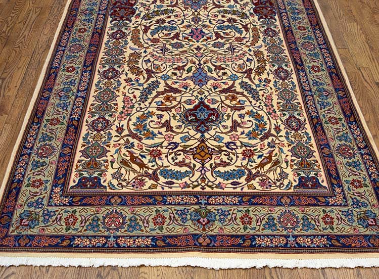 Rug 2721- Elegant arch design 5x8 beige Persian rug. Hand knotted vintage vintage rug packed with artistic motifs. Rug 2721- Elegant arch design 5x8 beige Persian rug. Hand knotted vintage vintage rug packed with artistic motifs.