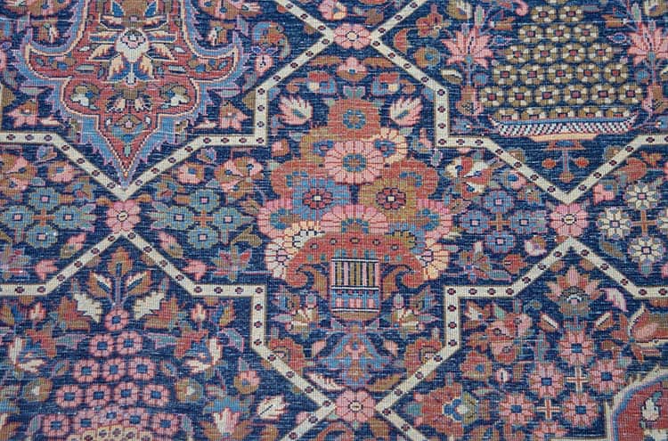 Rug 2793- 19th. century antique Persian Kashan Dabir rug in magnificent condition. Dabir Kashan rug timeless elegance and sophistication. Size 9.1 x 13. Backside image. Rug 2793- 19th. century antique Persian Kashan Dabir rug in magnificent condition. Dabir Kashan rug timeless elegance and sophistication. Size 9.1 x 13. Backside image.