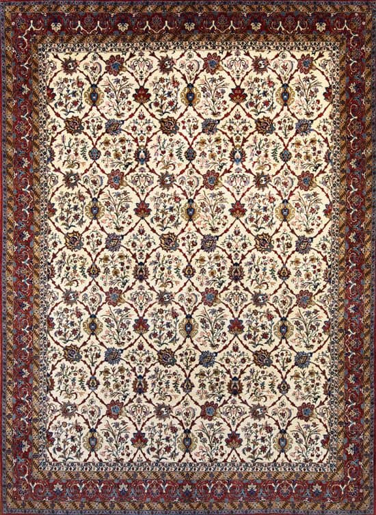 Rug 2795- Antique Erami rug the expression of timeless elegance. Exquisite floral Persian Qum Erami carpet. Size 10.1 x 13.7.