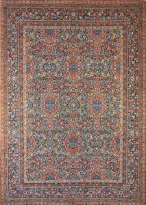 Rug 2797- Over A Century Old Large Antique Persian Isfahan Ahmad Rug Representing Artistic Brilliance, Enduring Value and the Rich Cultural Legacy of Persia. Size 11.9 x 16.6.