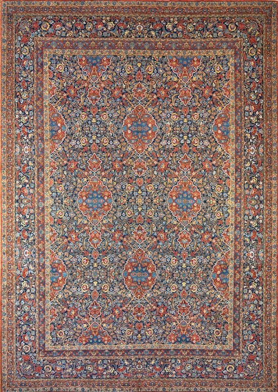 Rug 2797- Over A Century Old Large Antique Persian Isfahan Ahmad Rug Representing Artistic Brilliance, Enduring Value and the Rich Cultural Legacy of Persia. Size 11.9 x 16.6. 