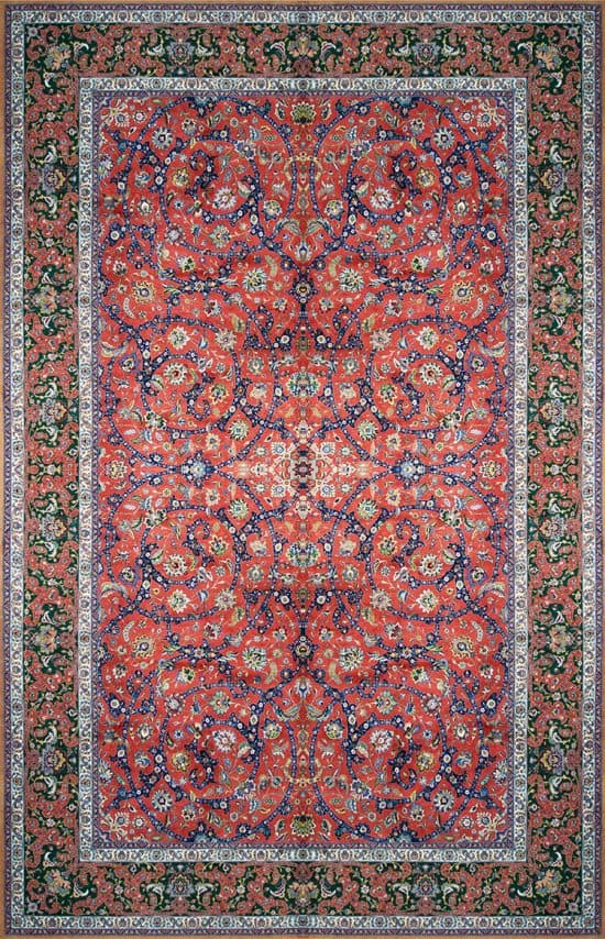 Rug 2798- Magnificent 80 years old antique Persian rug in excellent condition. Large antique Persian carpet. Size 13 x 19.6.