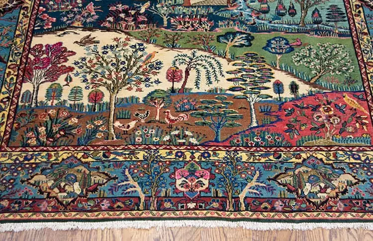 Rug 2799- Antique Persian Kermanshah Rug. 1950s Persian Carpet Testament to the Artistry and Skill of Kermanshah Weavers. Size 4.4 x 6.7.