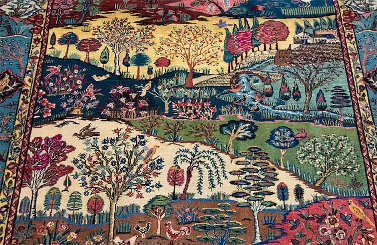 Rug 2799- Antique Persian Kermanshah Rug. 1950s Persian Carpet Testament to the Artistry and Skill of Kermanshah Weavers. Size 4.4 x 6.7.