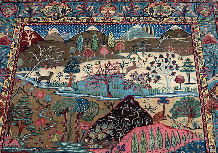 Rug 2799- Antique Persian Kermanshah Rug. 1950s Persian Carpet Testament to the Artistry and Skill of Kermanshah Weavers. Size 4.4 x 6.7.