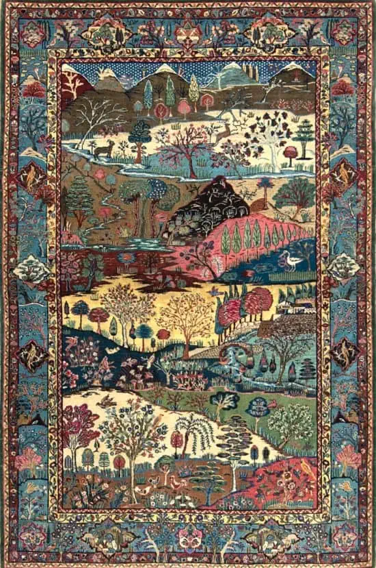 Rug 2799- Antique Persian Kermanshah Rug. 1950s Persian Carpet Testament to the Artistry and Skill of Kermanshah Weavers. Size 4.4 x 6.7.